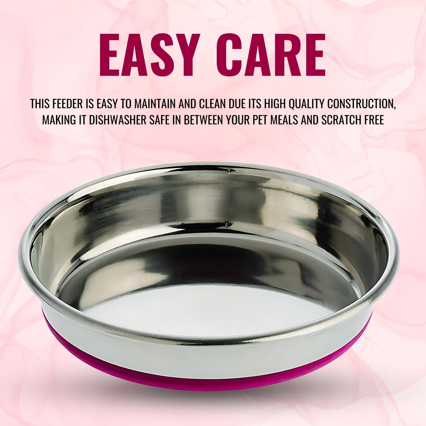 Pet Empire Stainless Steel Cat Silicone Base Bowl (400ml)