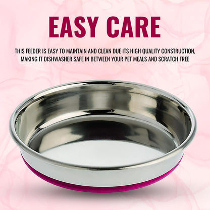 Pet Empire Stainless Steel Cat Silicone Base Bowl (400ml)