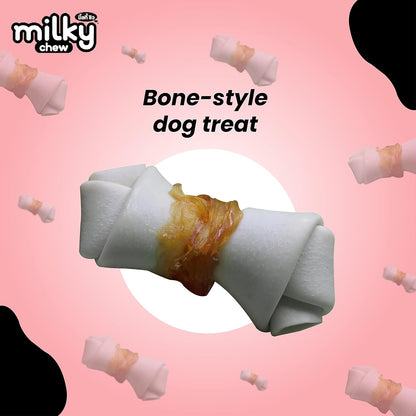 Dogaholic Milky Chew Chicken Bone Style - Chicken - 10 Pcs - 140g