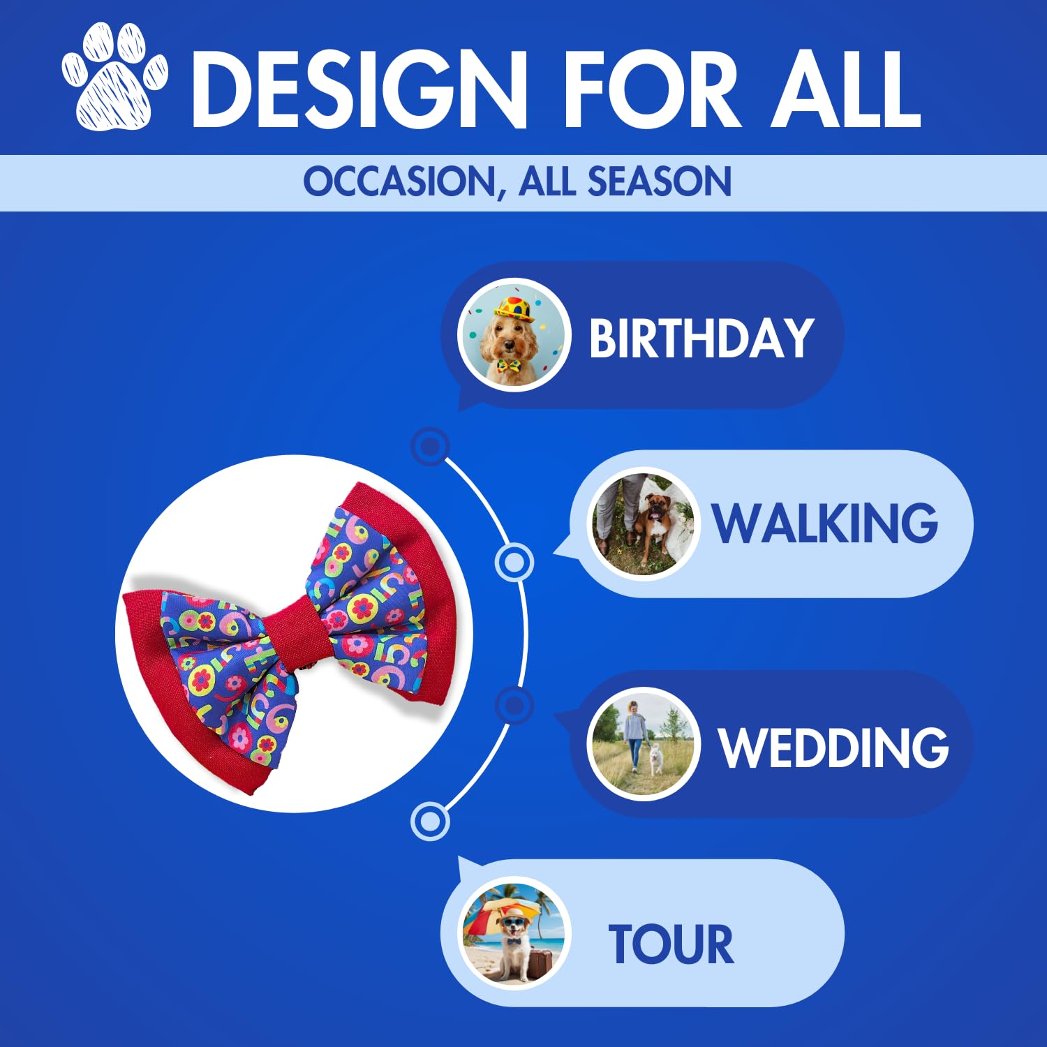Pets Empire Dog & Cat Double Bow Tie