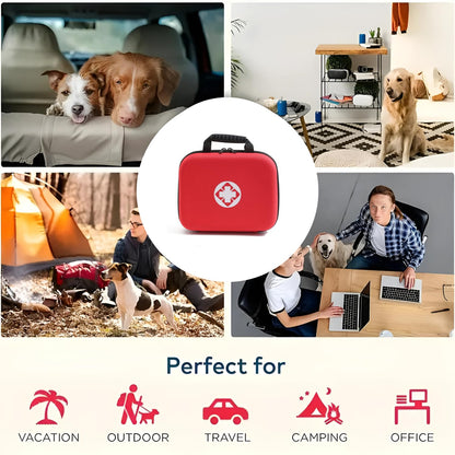 Pets Empire Pets First Aid Kit for Dogs and Cats (54 Essential Supplies in Portable Case)