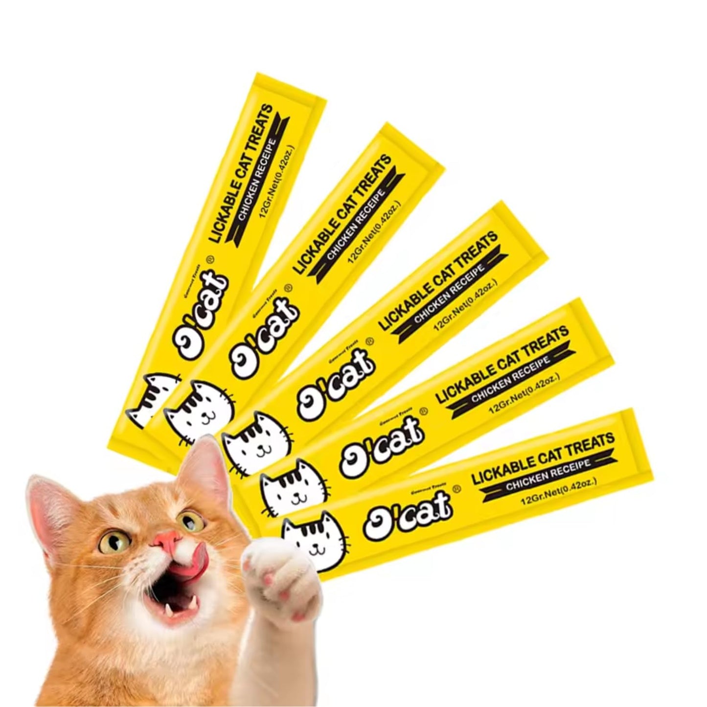 Pets Empire Lickable Cat Treat Made with Real Chicken