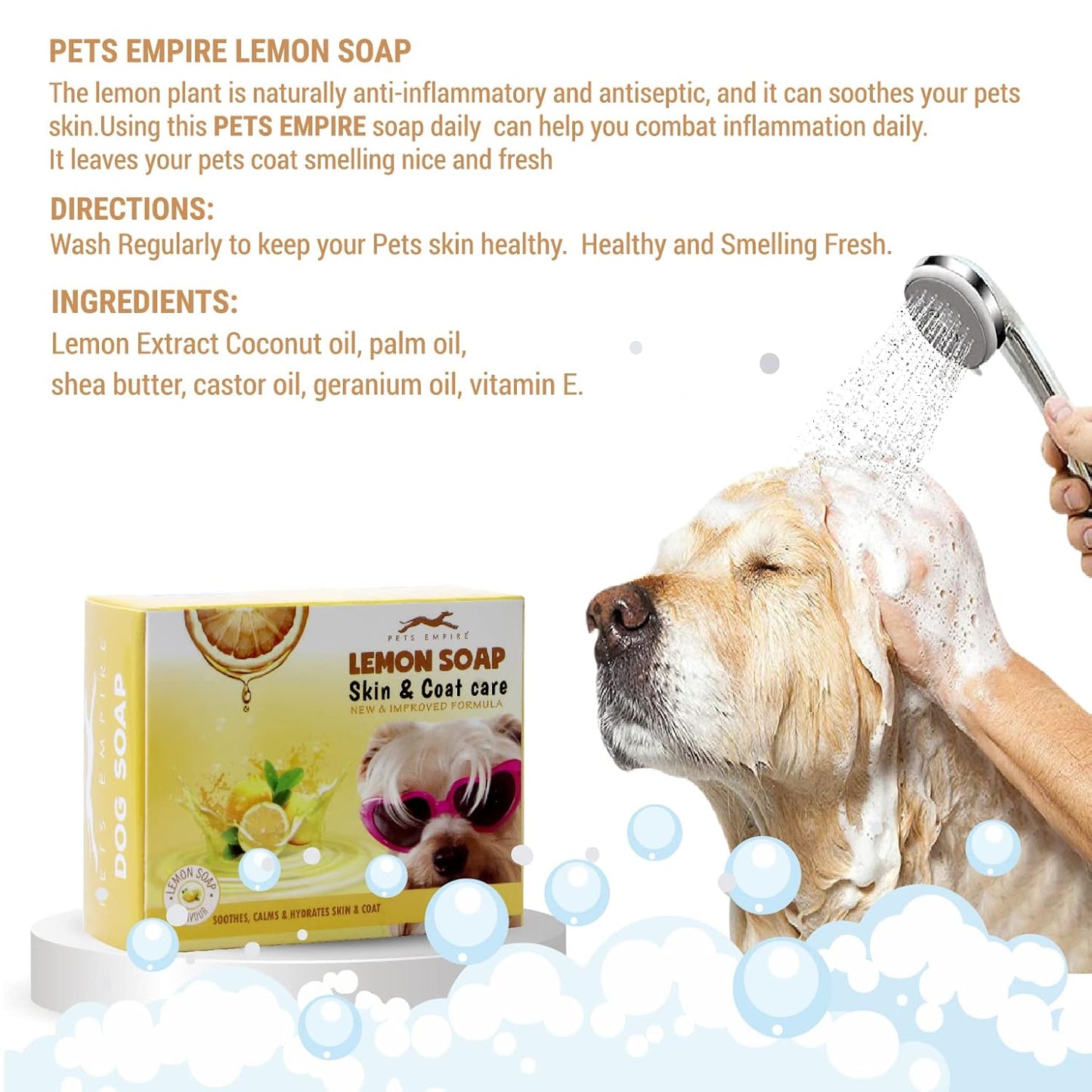 Pets Empire Lemon Soap for Dogs ( Pack of 4)