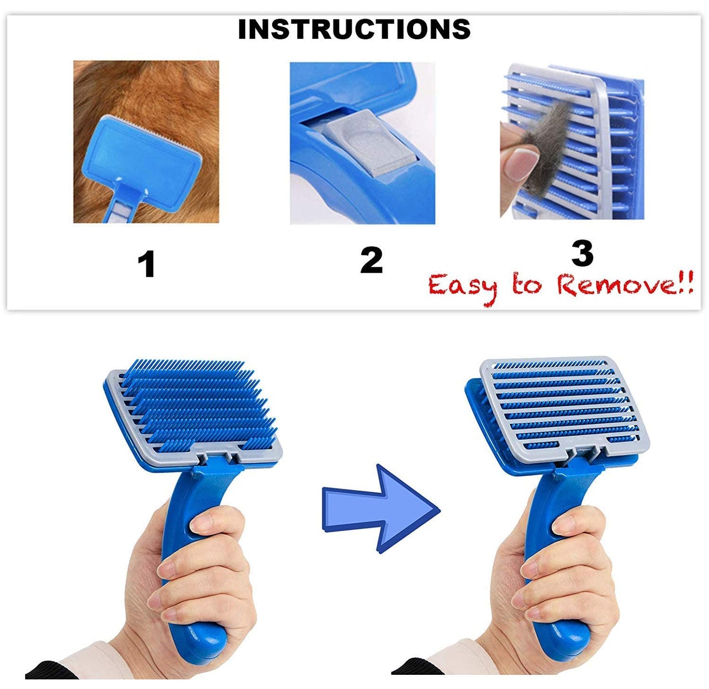 Pets Empire Deshedding Brush for Dogs