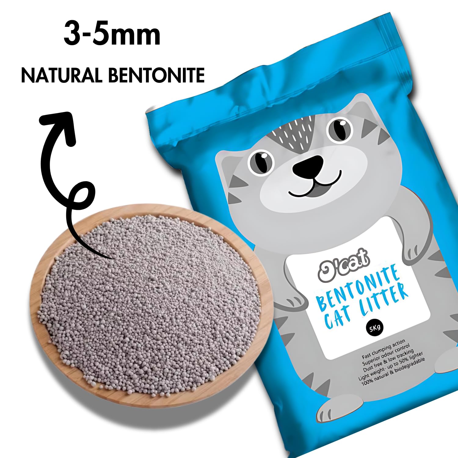 O'cat Non-Scented Bentonite Cat Litter
