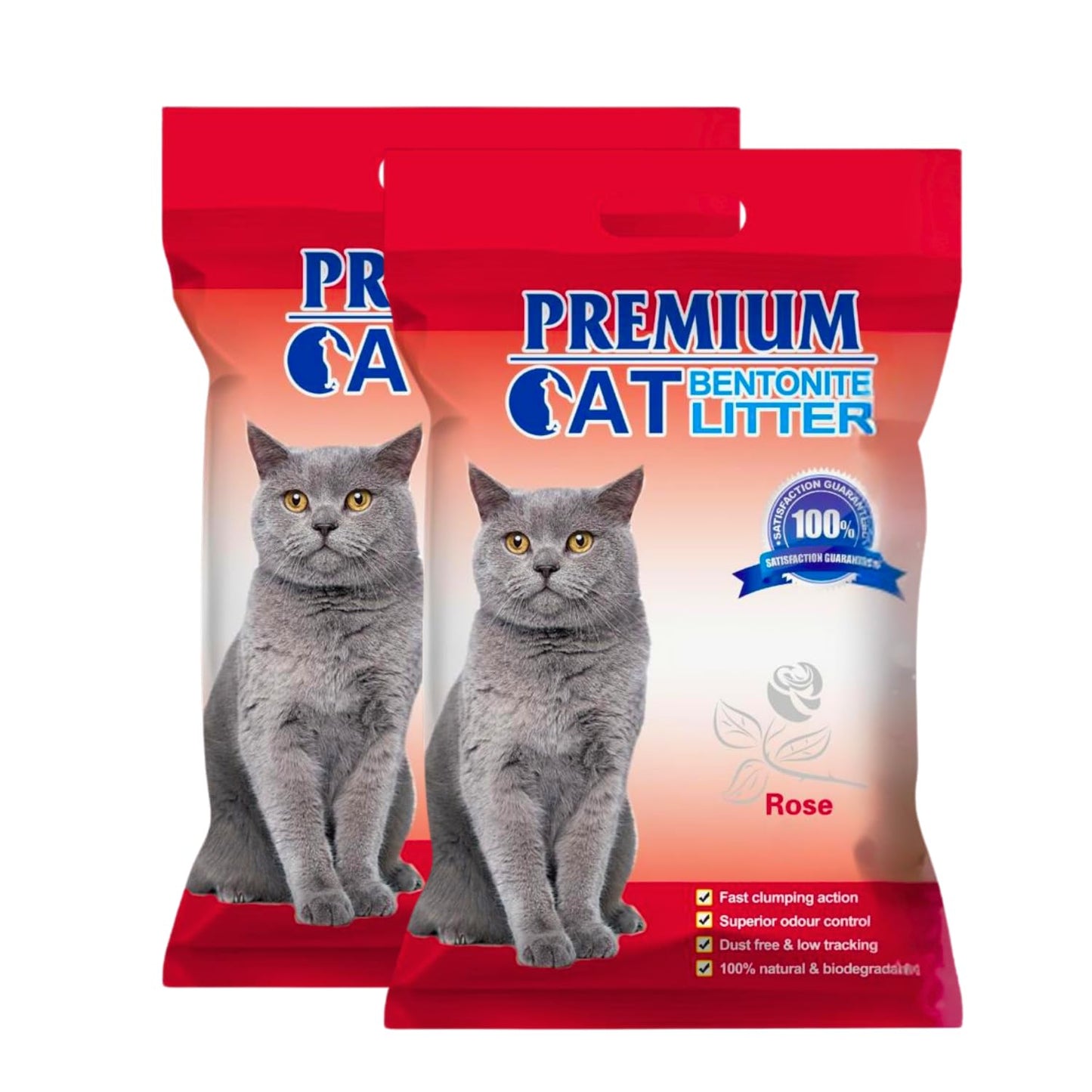 Pets Empire Premium Bentonite Cat Litter Rose Fragrance (5L/4kg)