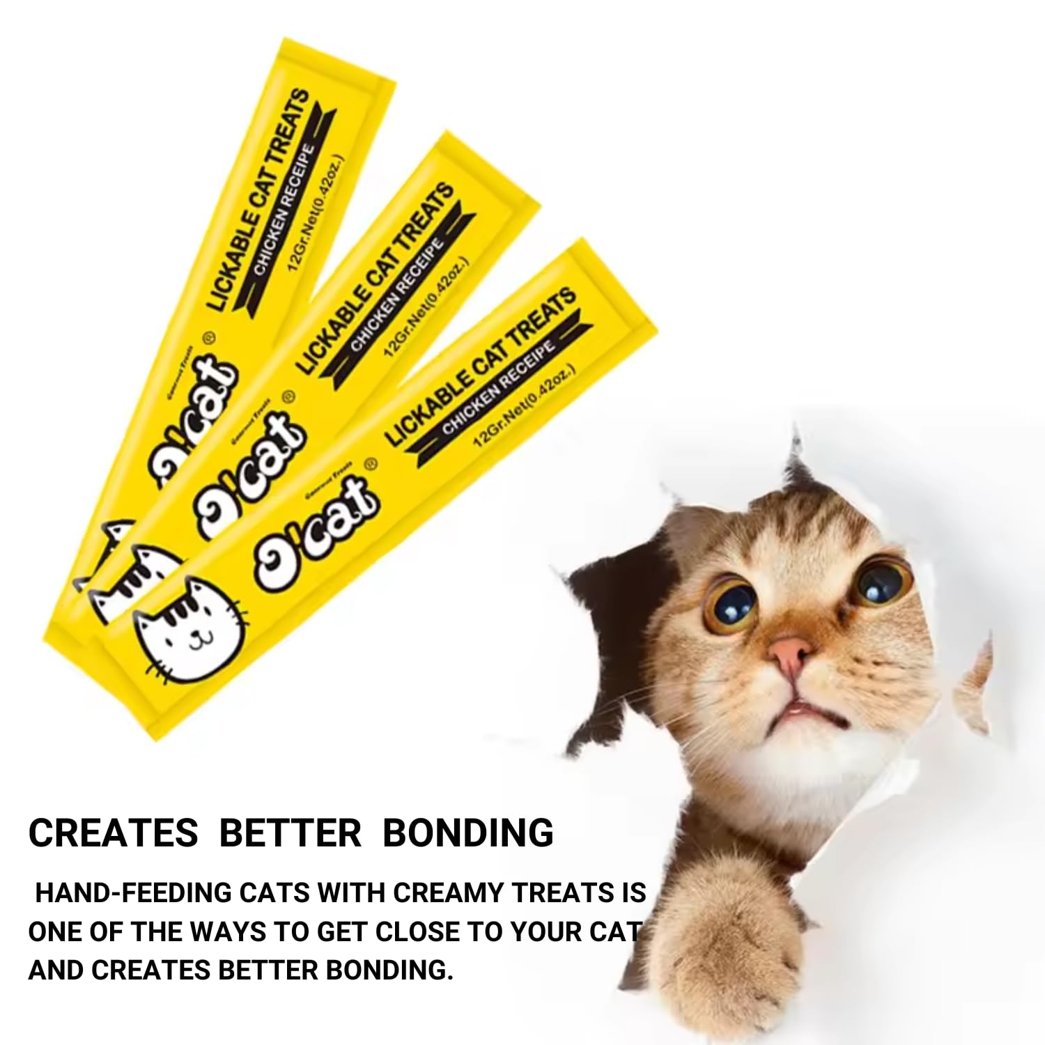 O'Cat Lickable Cat Treat (Pack of 6 x 5 Sticks)