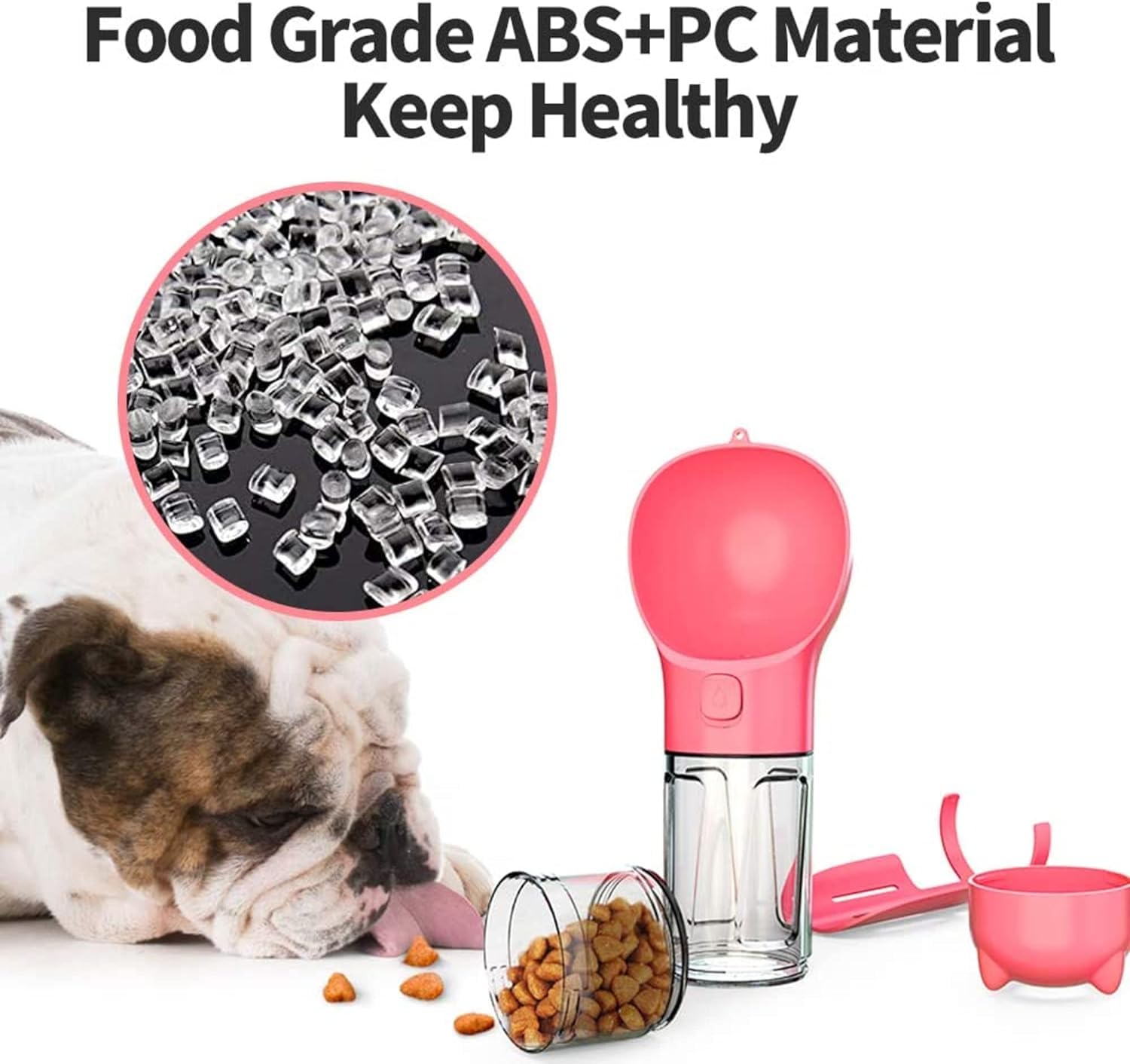 Pets Empire Multifunctional pet travel cup Portable dog water feeder (300ml)