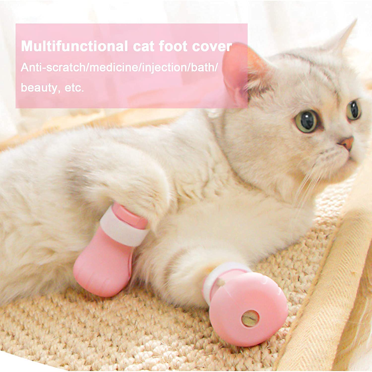 Pets Empire Silicone Adjustable Cat Boots Shoes