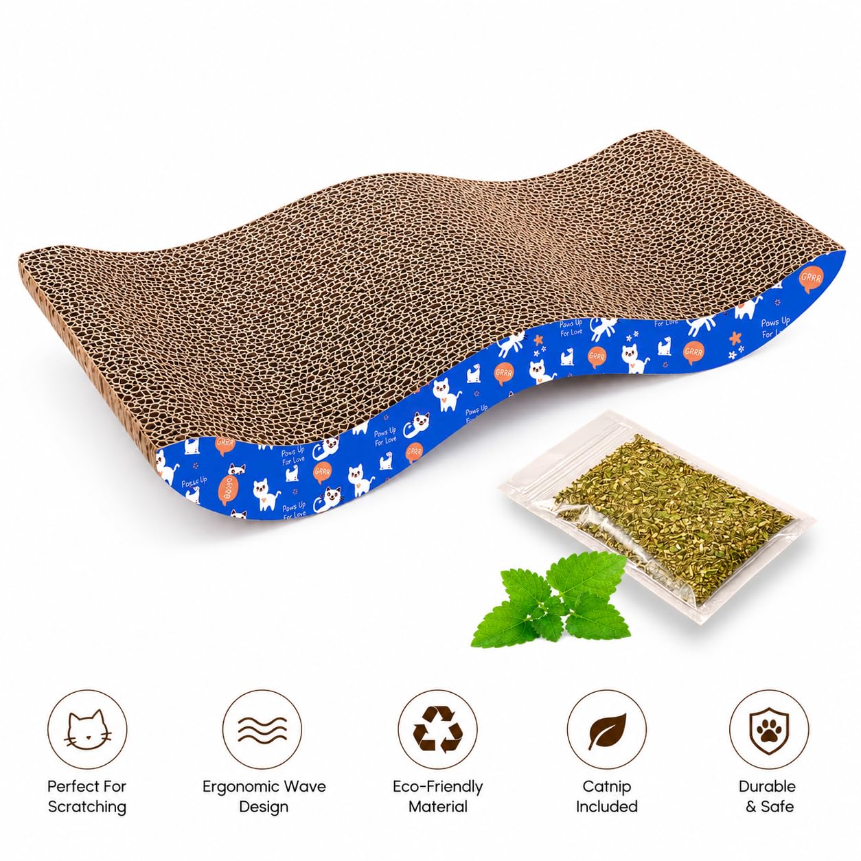 Pets Empire Scratch Board with a Curved Wave Design
