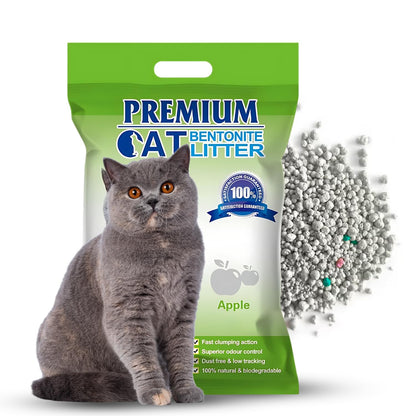 Pets Empire Premium Bentonite Cat Litter Apple Fragrance (5L/4kg)