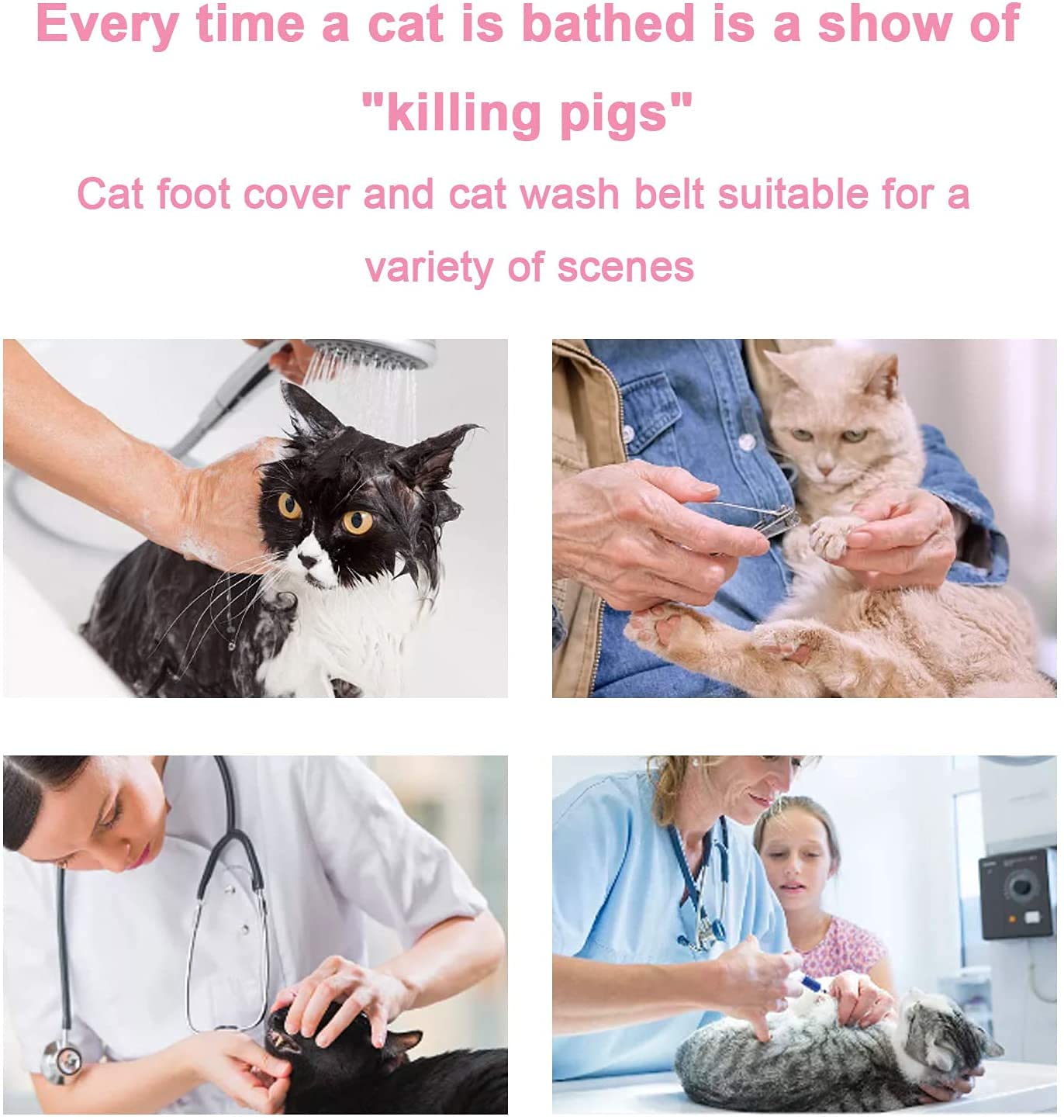 Pets Empire Silicone Adjustable Cat Boots Shoes