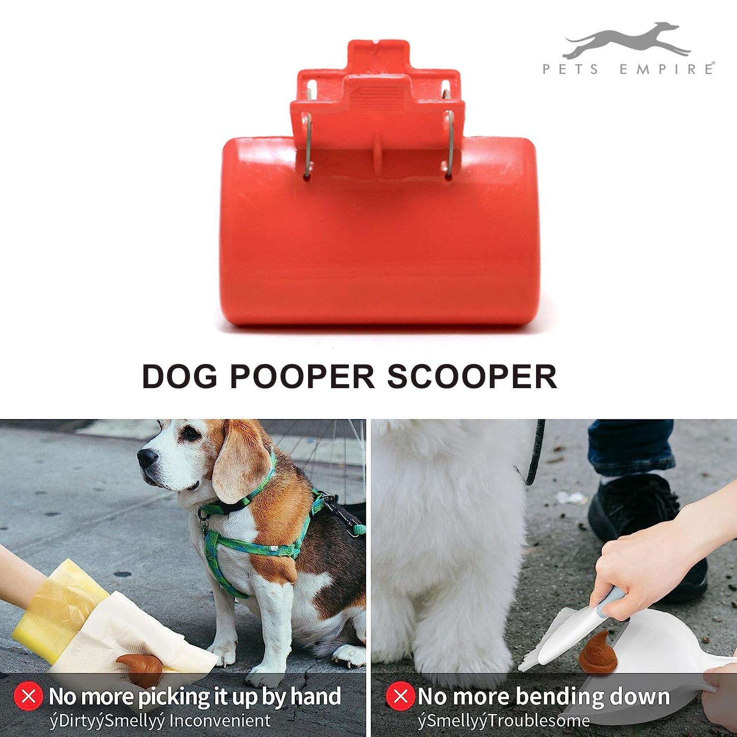 Pets Empire Portable Dog Poop Scooper for Dogs