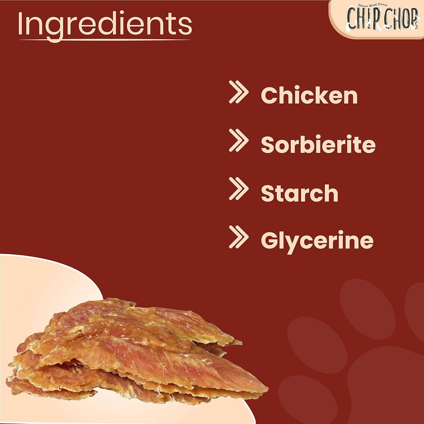 CHIP CHOP ROAST CHICKEN STRIP DOG TREATS 70g