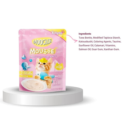 Moochie Mousse with Tuna Bonito for Kitten - 70 gms