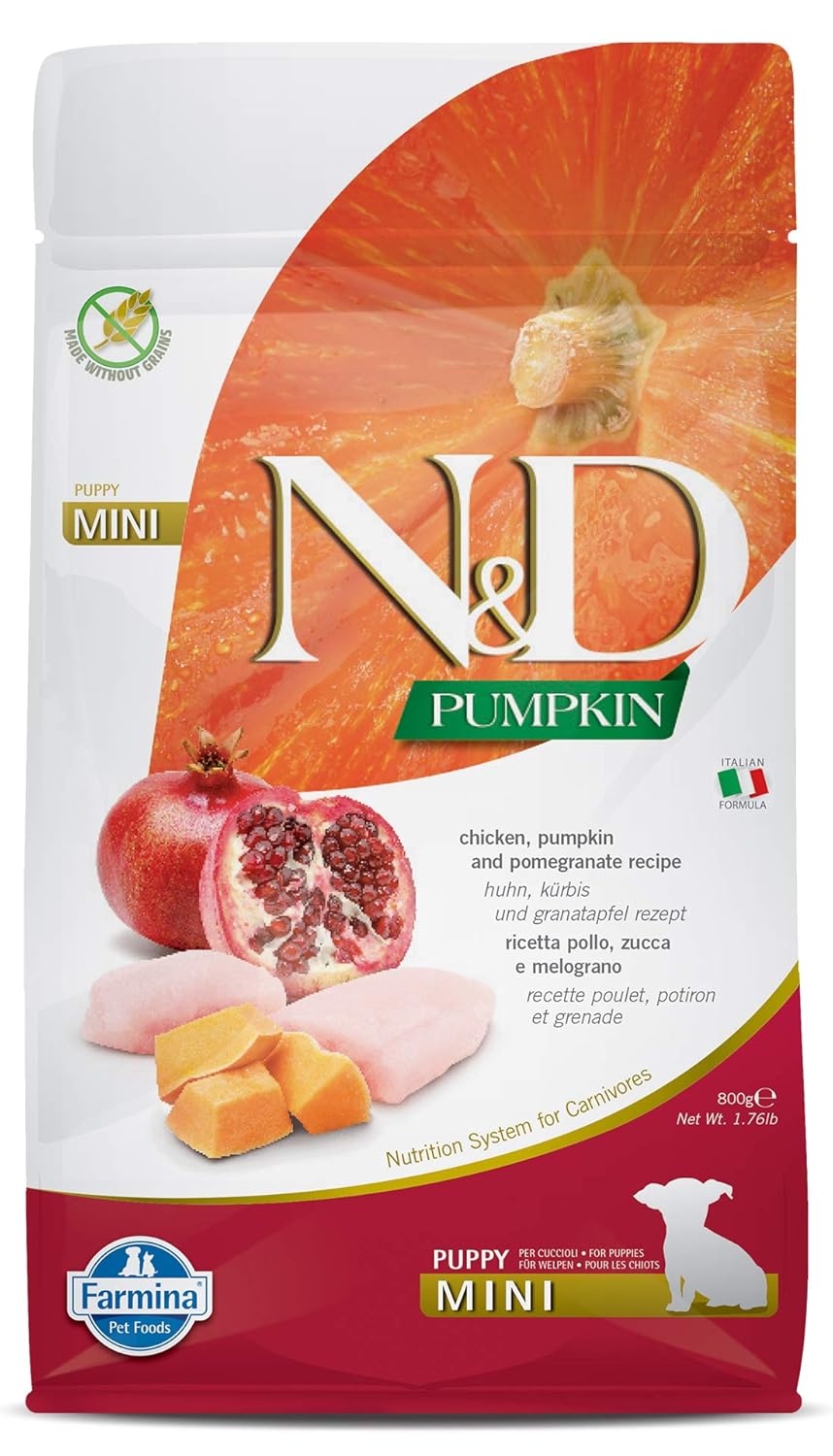 N&D Pumpkin Dog Chicken and Pomegranate Puppy Mini