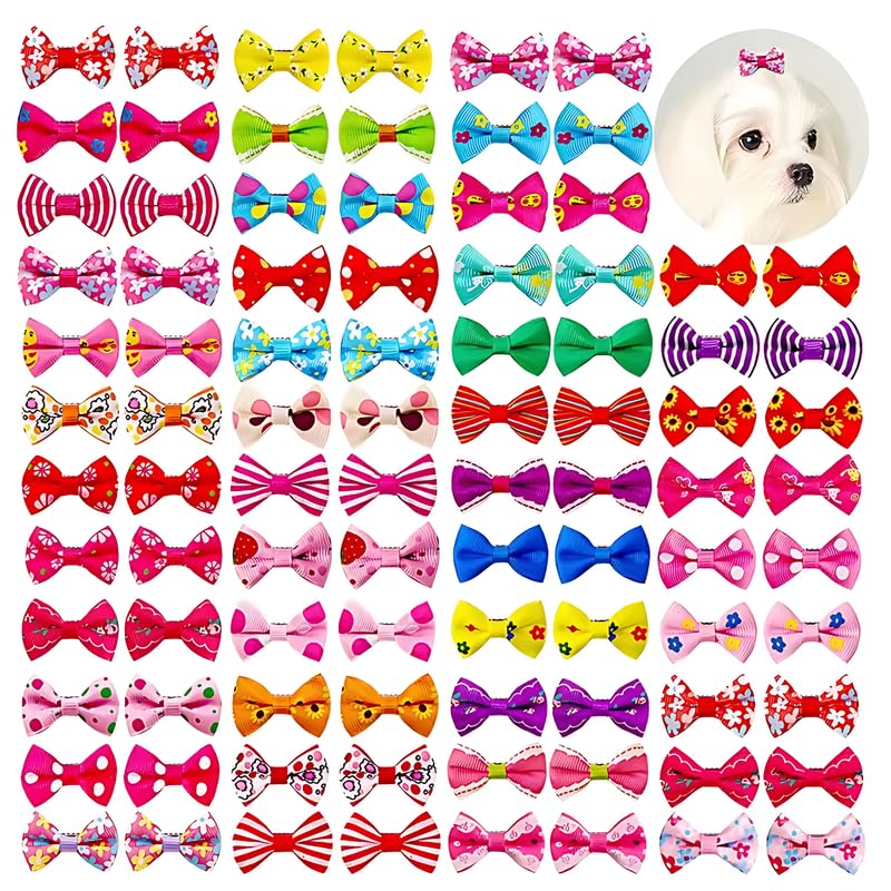Pets Empire Mixed Hair Bows Rubbers for Cat/Puppy