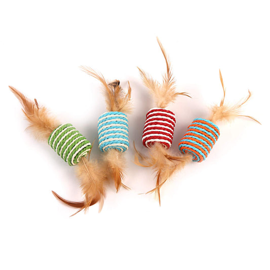 PETS EMPIRE Fun Interactive Plush Cat Toy ( Color May Vary)