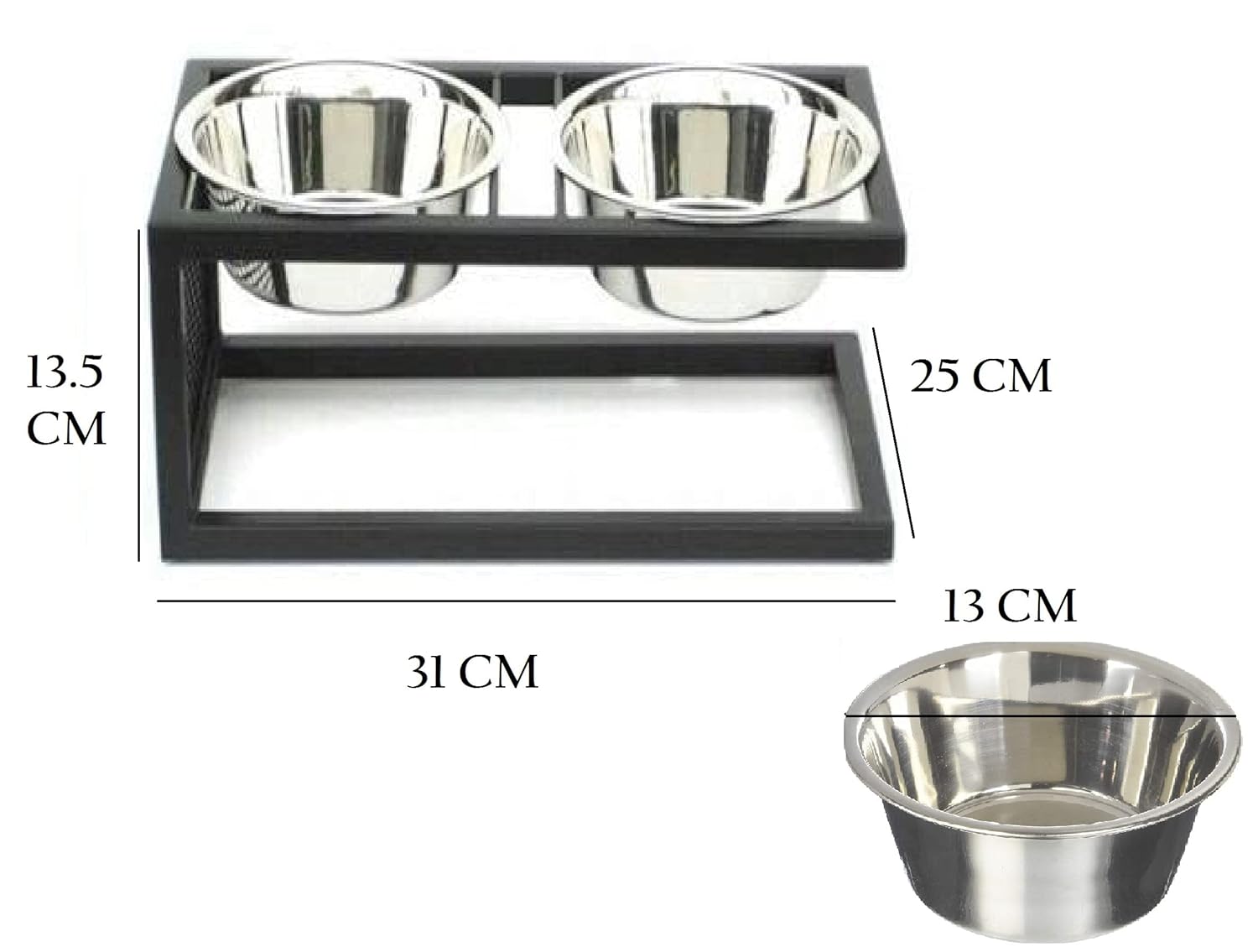 Pets Empire Metal Stand Double Diner