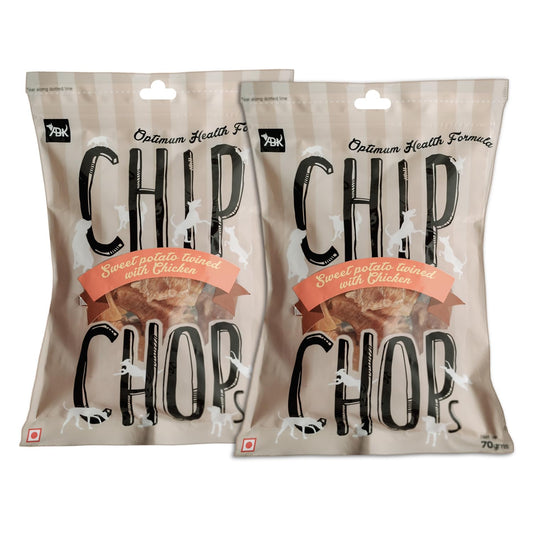 CHIP CHOP SWEET POTATO WITH CHICKEN DOG TREATS 70gm