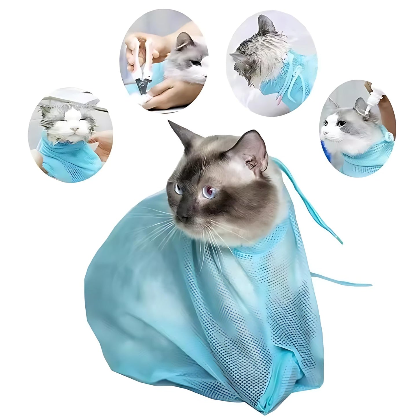 Pets Empire Cat Grooming Bag for Bathing & Nail Trimming