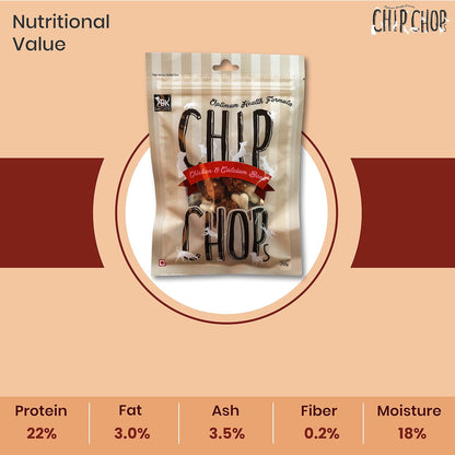 CHIP CHOP CHICKEN & CALCIUM BONE DOG TREATS 70g