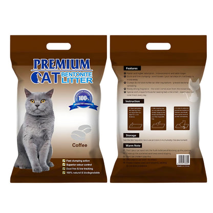 Pets Empire Premium Bentonite Cat Litter Coffee Fragrance 5L/4kg