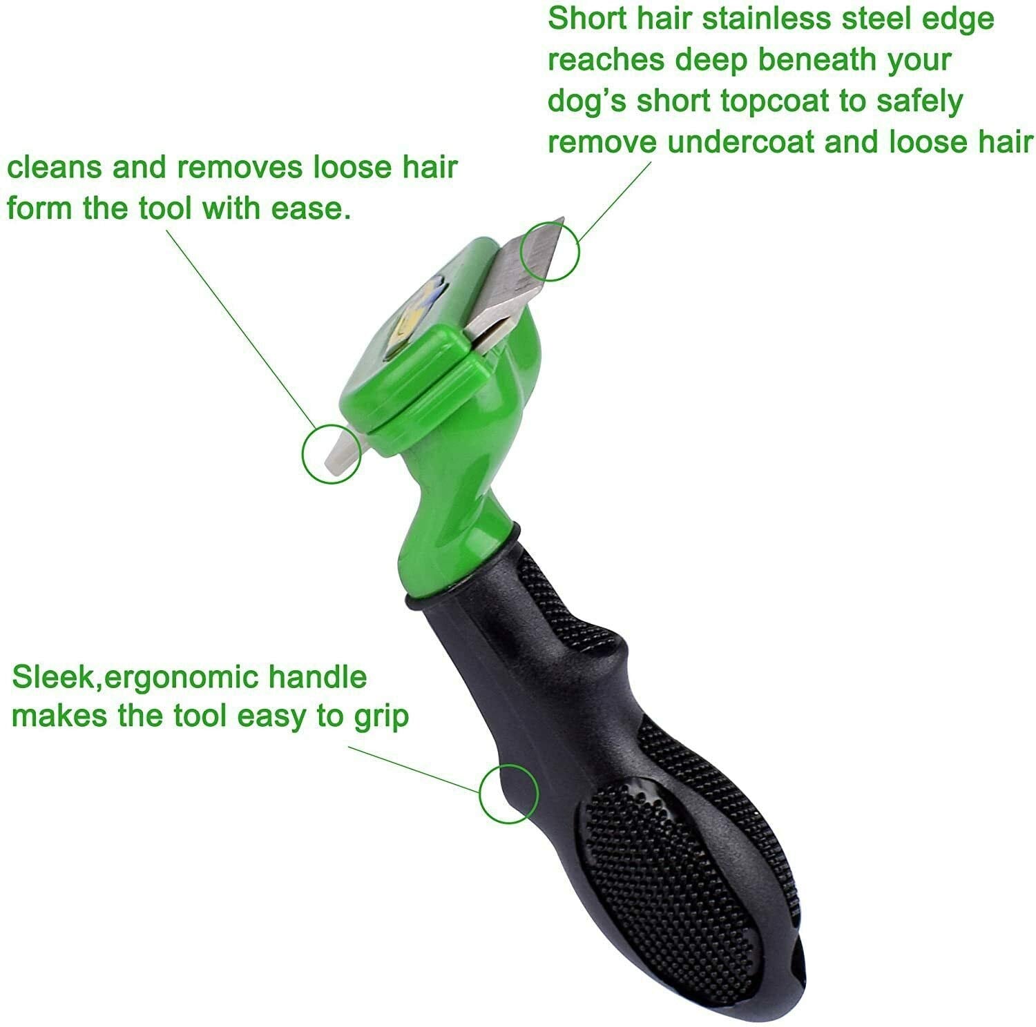 Pets Empire Self‑Cleaning De‑Shedding Grooming Brush – Dogs & Cats