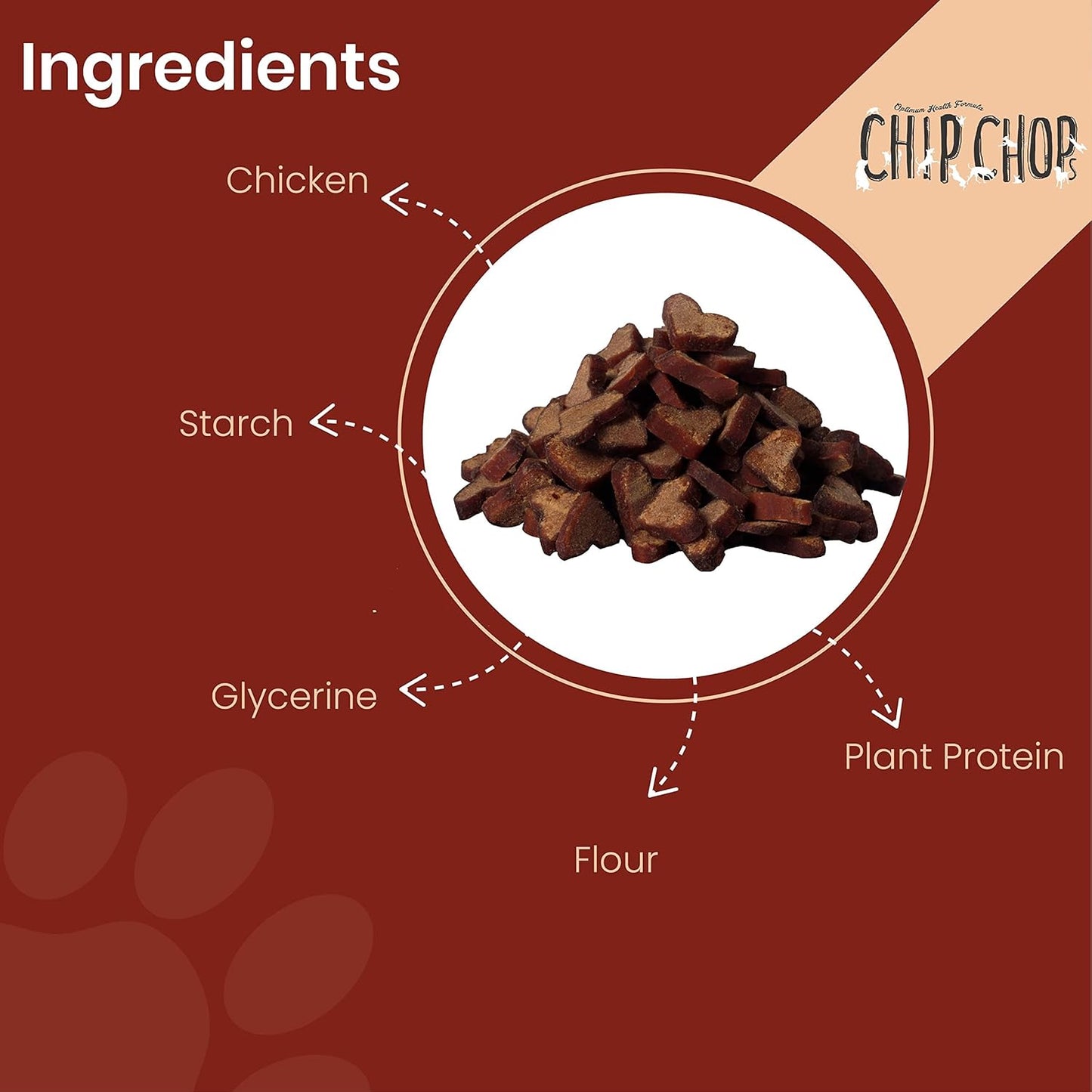 CHIP CHOP BARBEQUE HEARTS DOG TREATS 70g