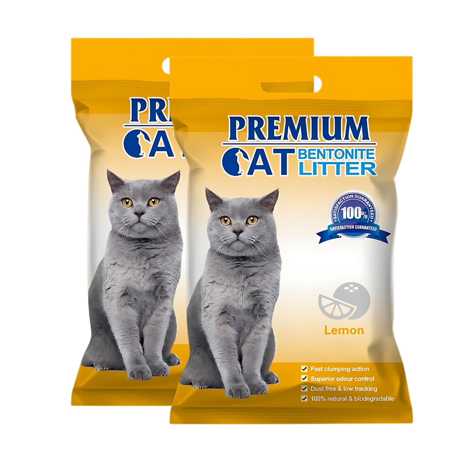Pets Empire Premium Bentonite Cat Litter Lemon Fragrance (5L/4kg)