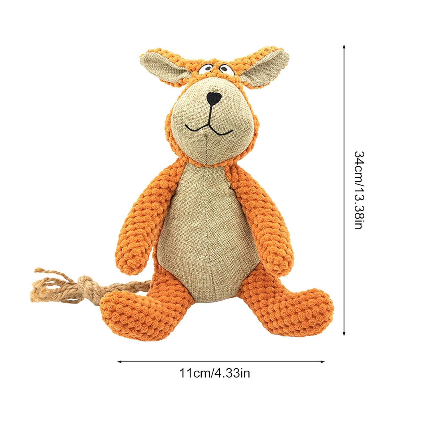 PETS EMPIRE RABIT Squeaky Plush Soft Chew Toy for Dogs
