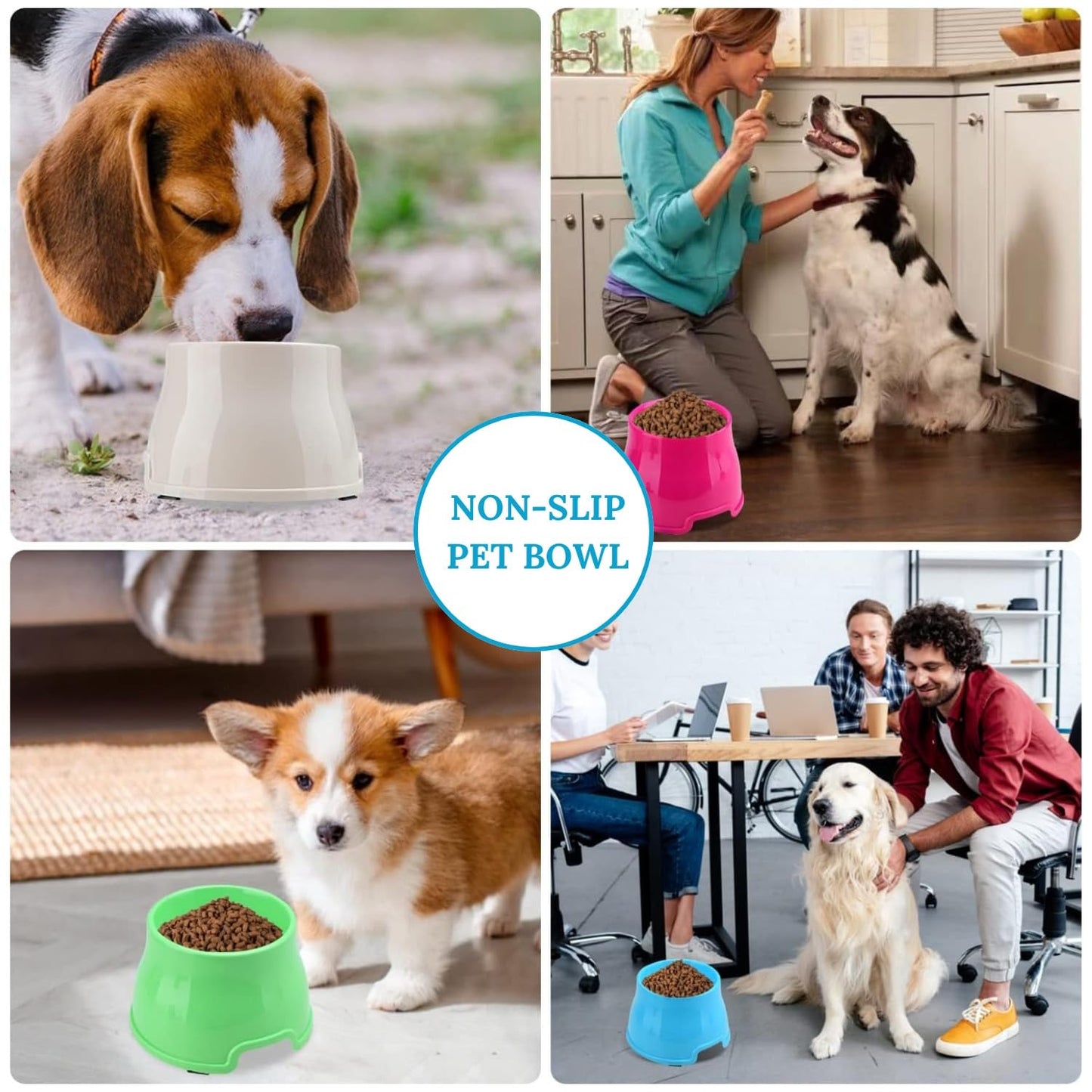 Pets Empire Long Eared Elevated Dog Bowl for Food & Water Bowl  600ml