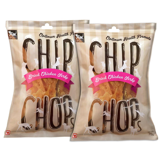CHIP CHOP DRIED CHICKEN JERKY DOG TREATS 70g