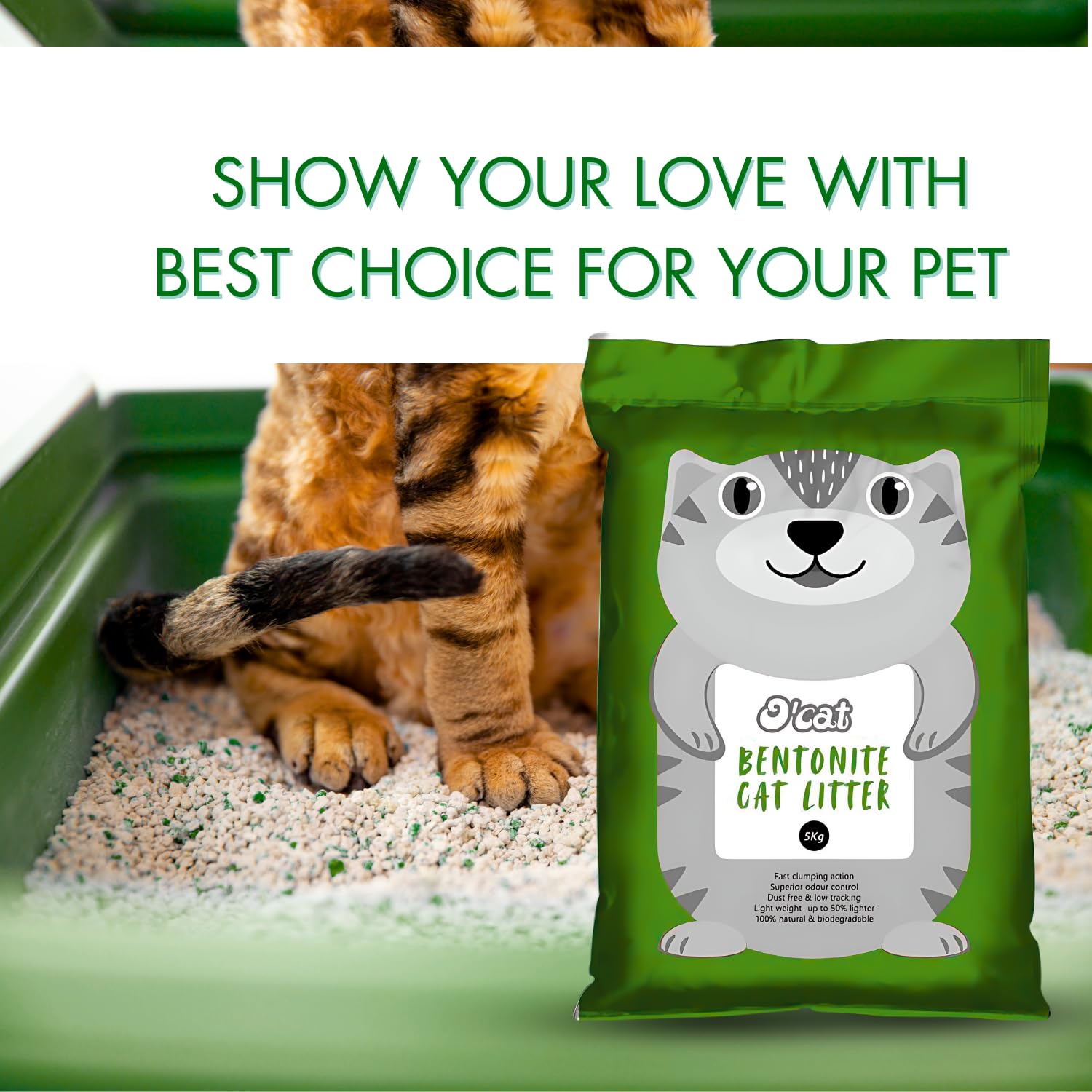 O'cat Non-Scented Bentonite Cat Litter