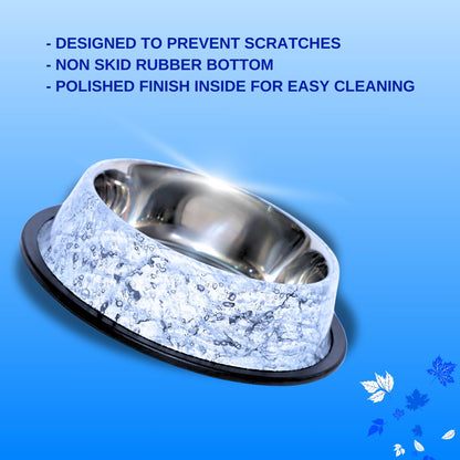 Pets Empire Unique Stainless Steel Pets Bowl (700ml Pack of 2)