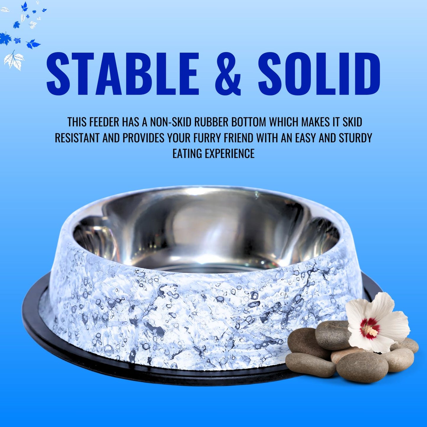 Pets Empire Unique Stainless Steel Pets Bowl (700ml Pack of 2)