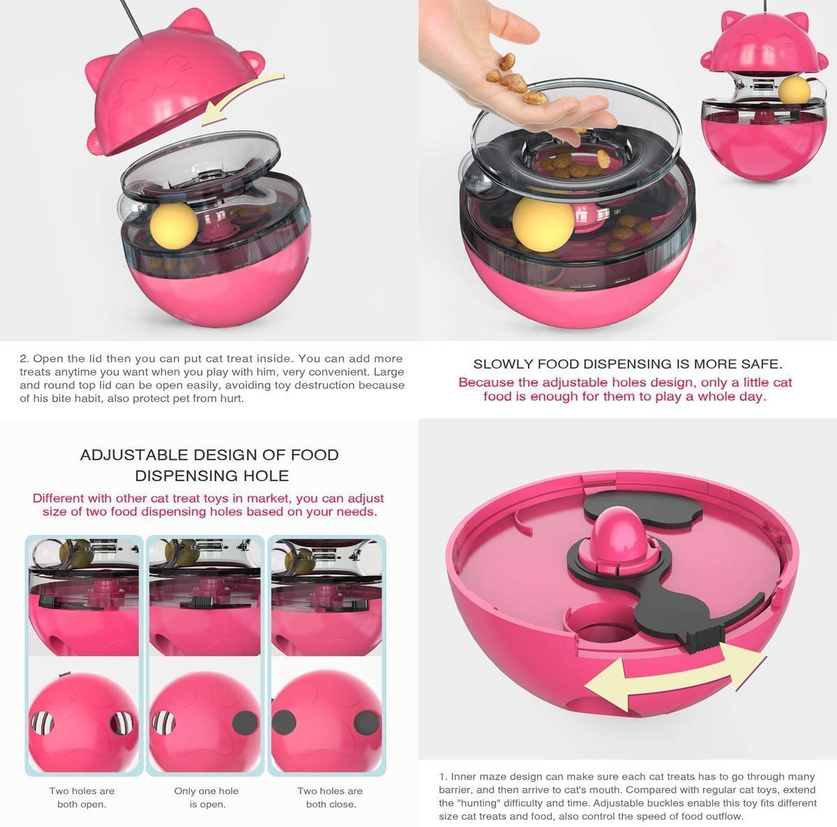 Pets Empire Food Dispenser Cat IQ Training Toy  (Multicolor)