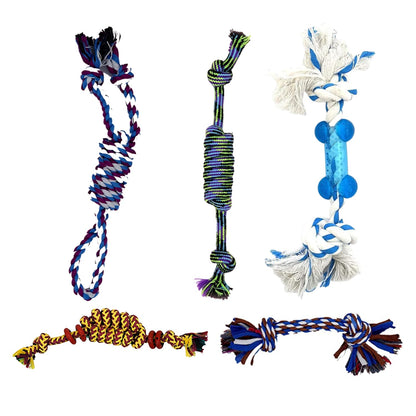 PETS EMPIRE Dog Rope Chew Toy for Small and Medium Breeds pack of 5