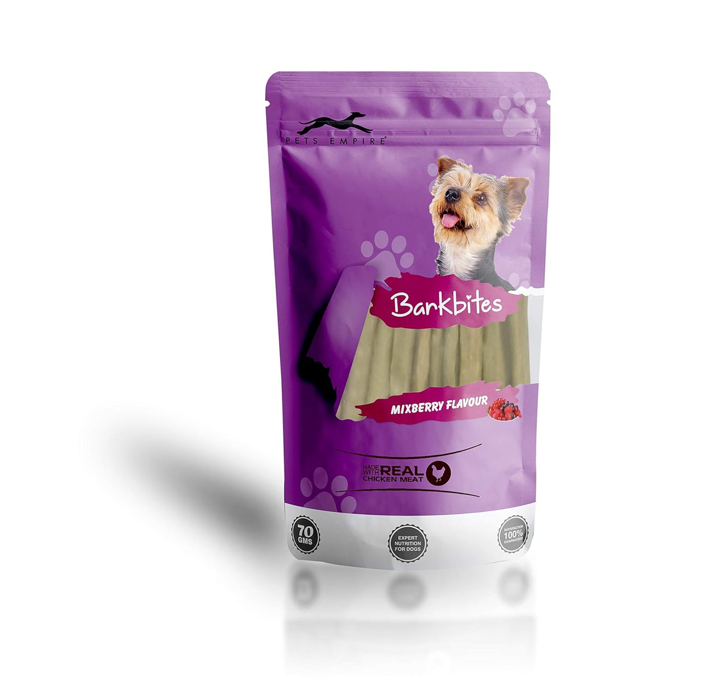 Pets Empire Barkbites Dog Treats 70 GMS (MIXBERRY Flavour)