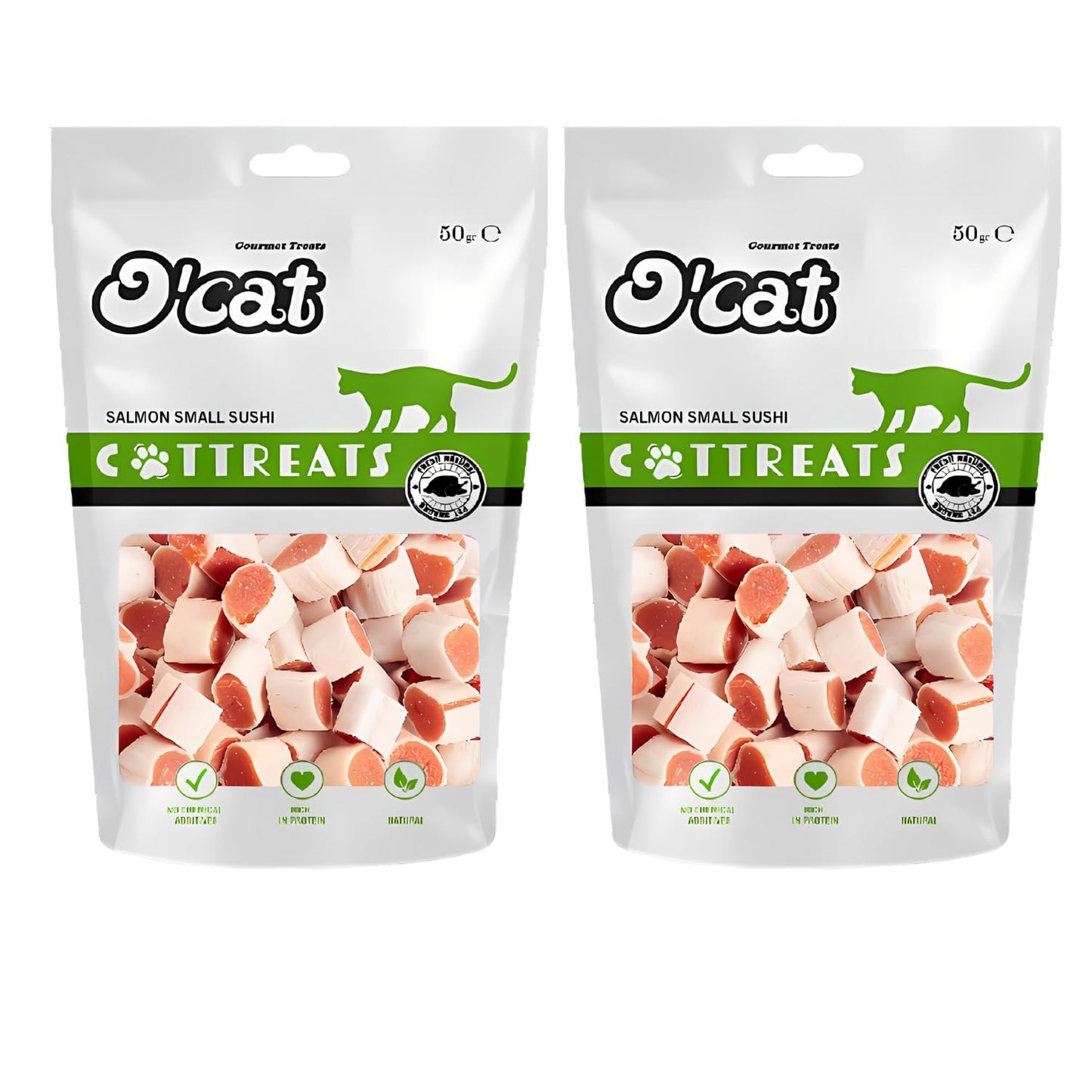 O'Cat Salmon Small Sushi 50 GMS (Pack of 2)