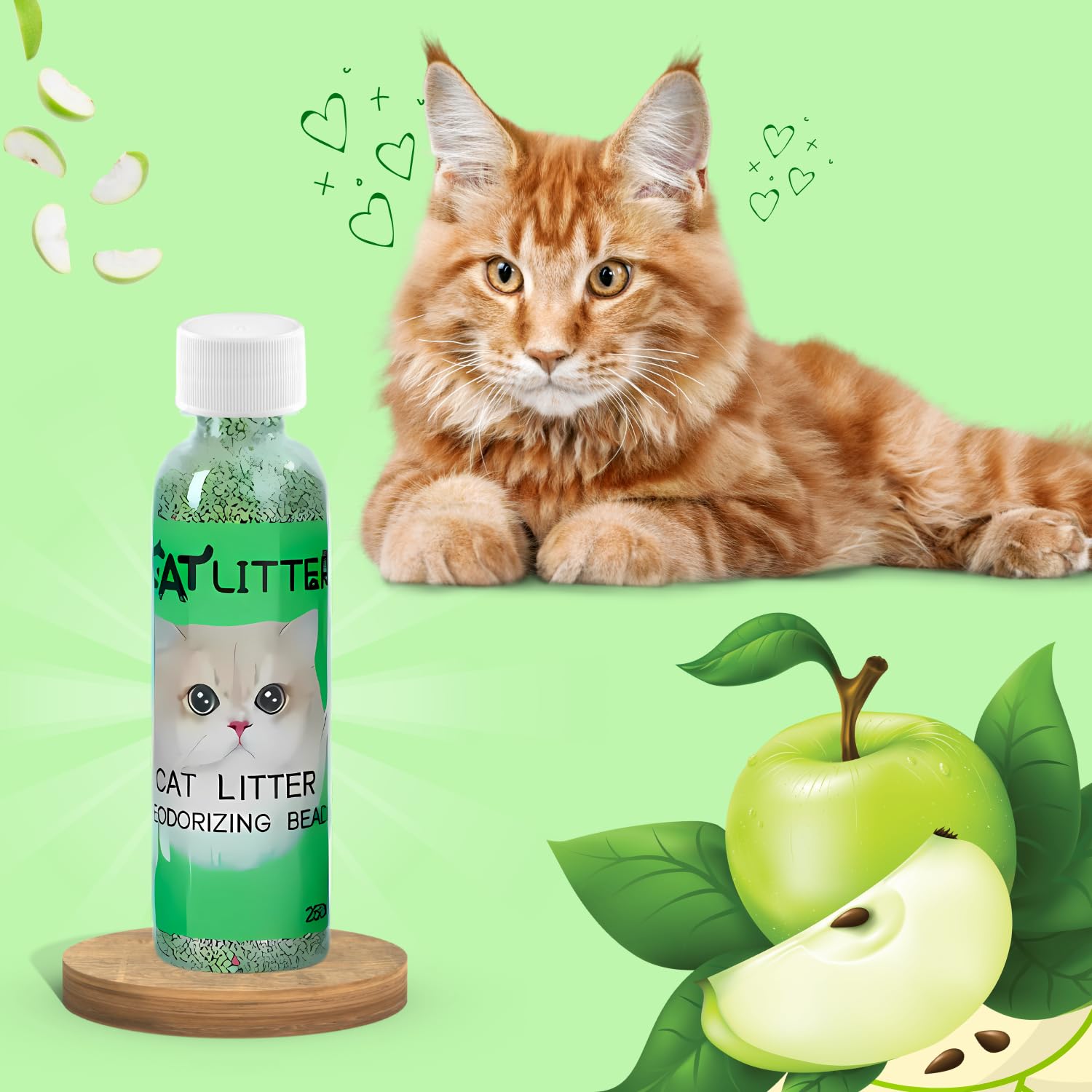 Pets Empire Cat Litter Deodorizing Beads  with Apple Fragrance (Pack of 2)