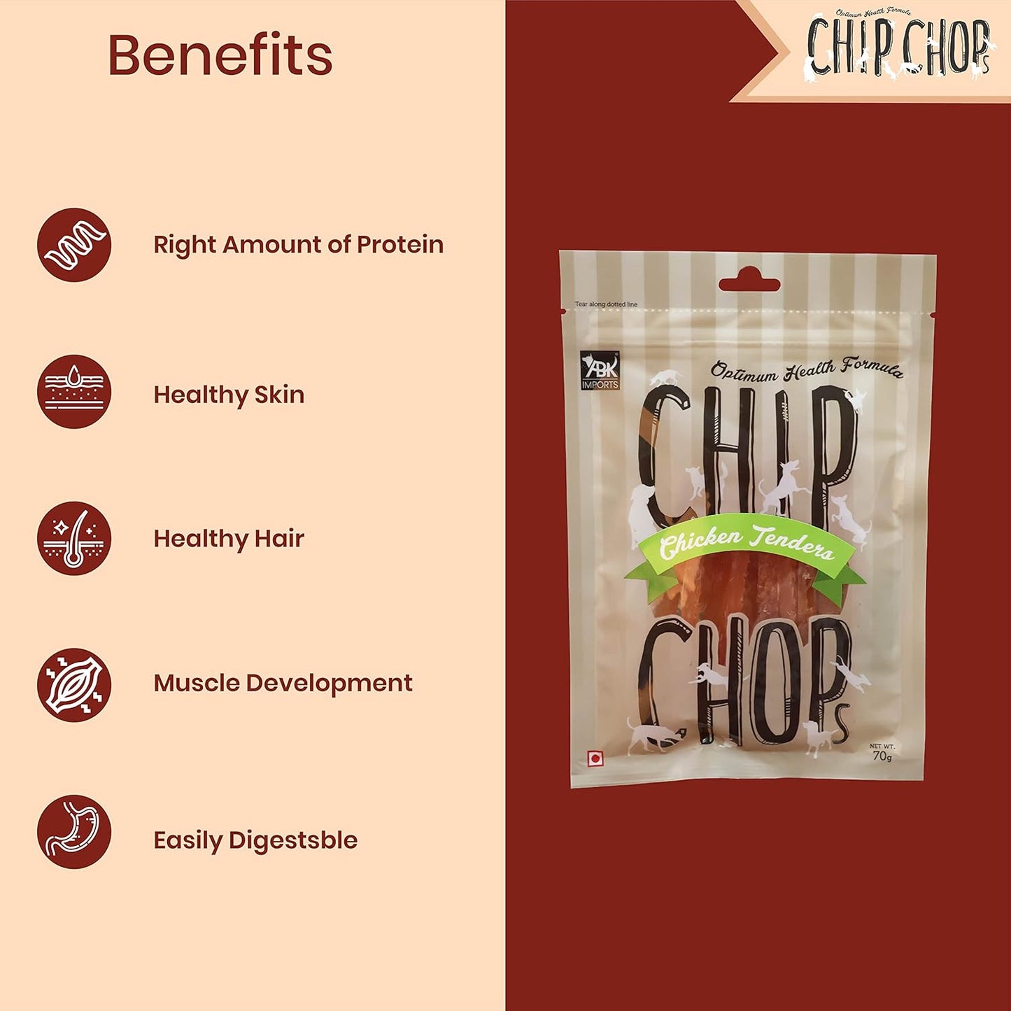 CHIP CHOPS CHICKEN TENDERS 250g