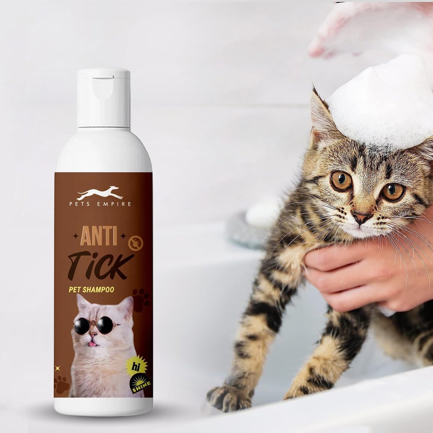 Pets Empire Cat Shampoo - Anti Tick with Free Flea Comb