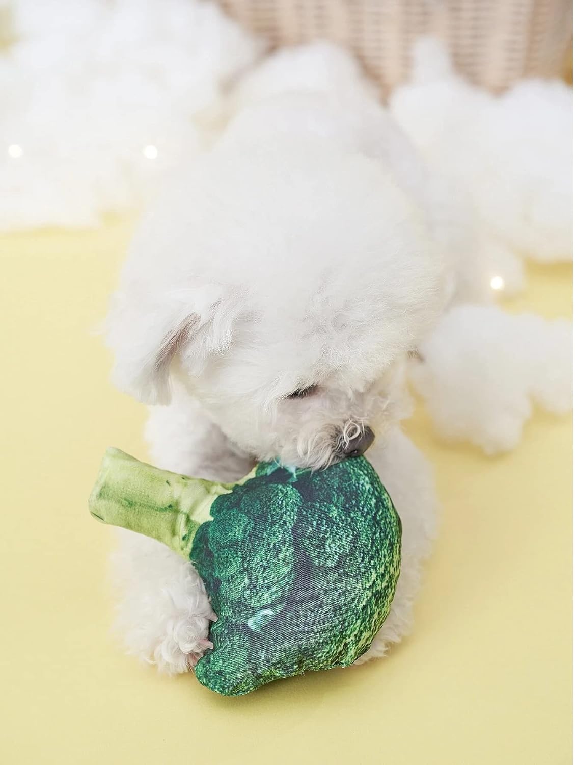 Pets Empire Vegetables Plush Toy combo for Dogs Puppies - Pack of 3