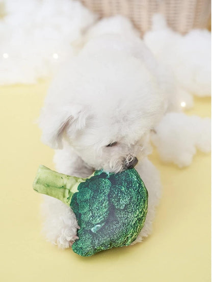 Pets Empire Vegetables Plush Toy combo for Dogs Puppies - Pack of 3