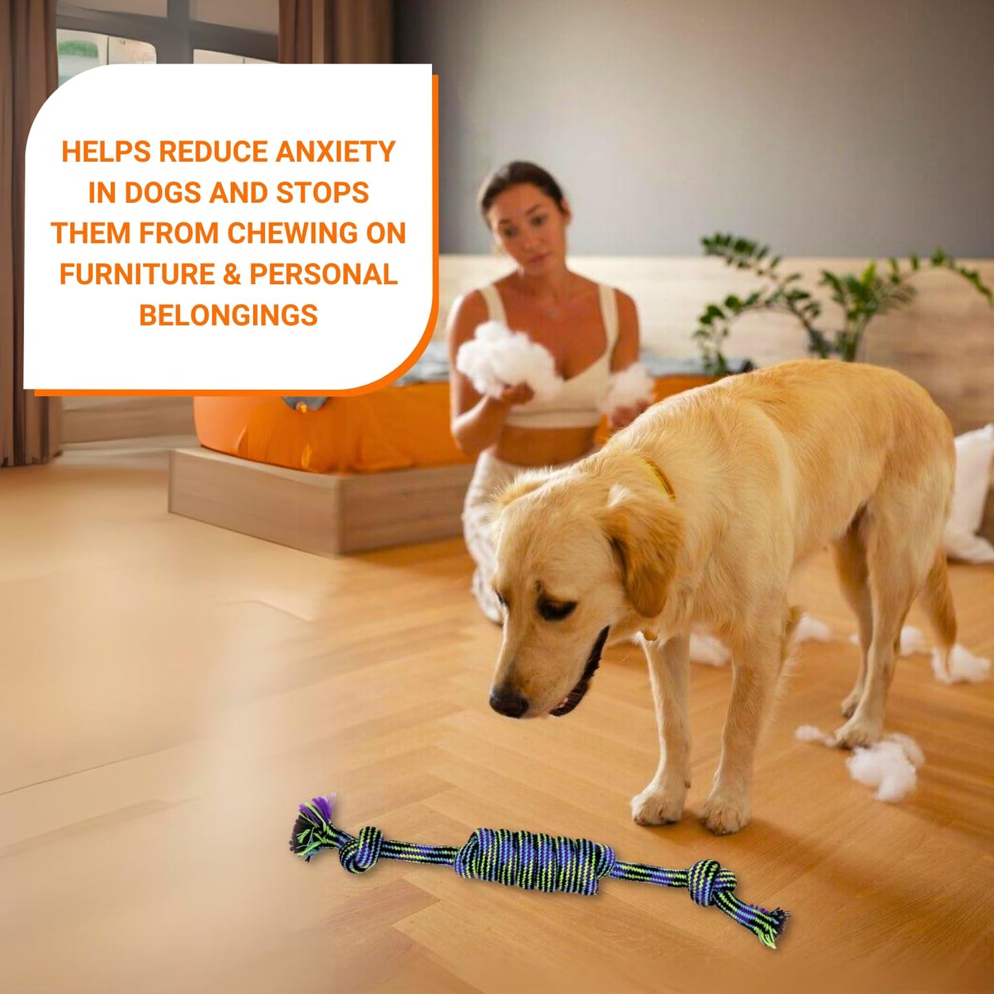 PETS EMPIRE Dog Rope Chew Toy for Small and Medium Breeds pack of 5