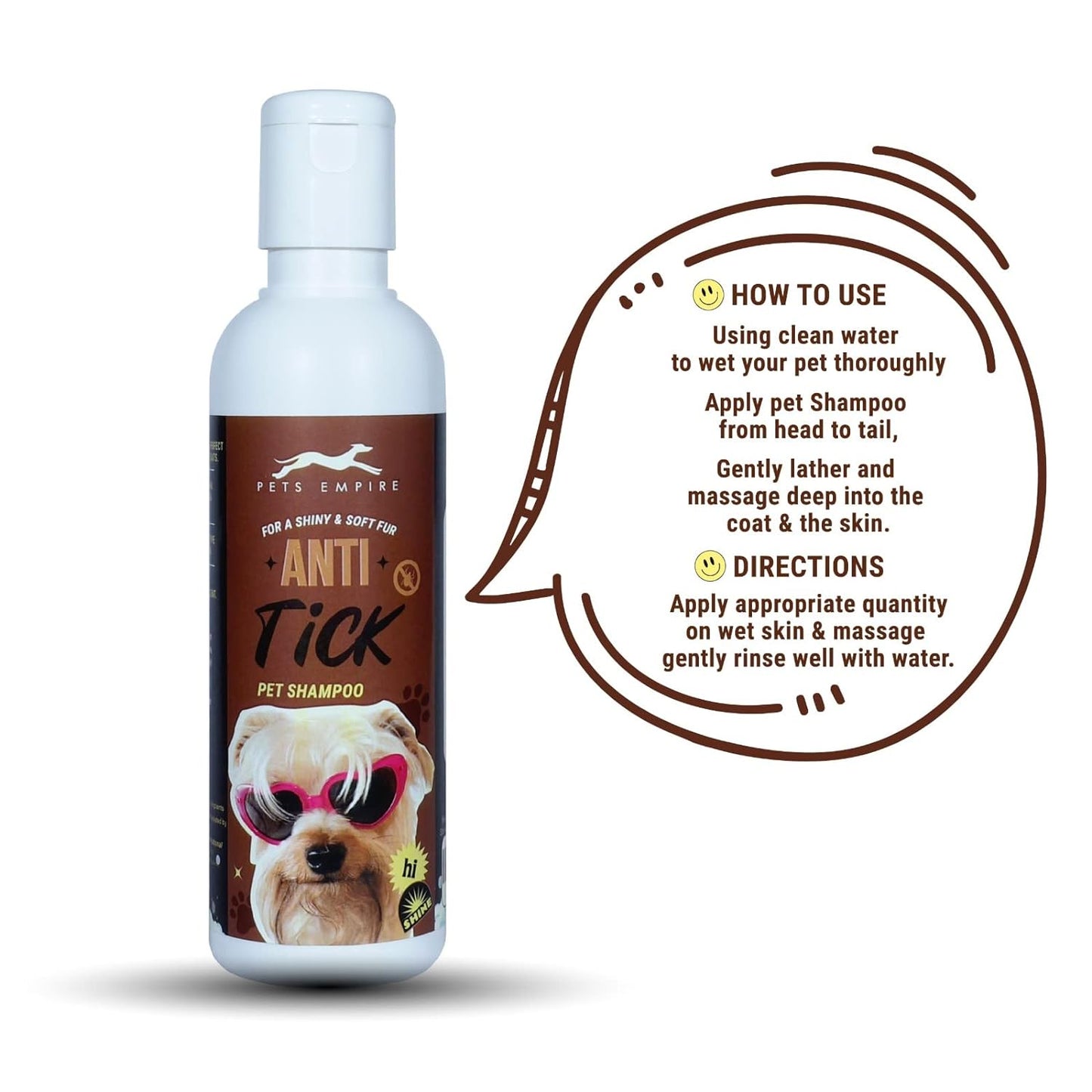 Pets Empire Naturally Organic Body Shampoo for Dogs 200ml Each (Tick Flea Combo)