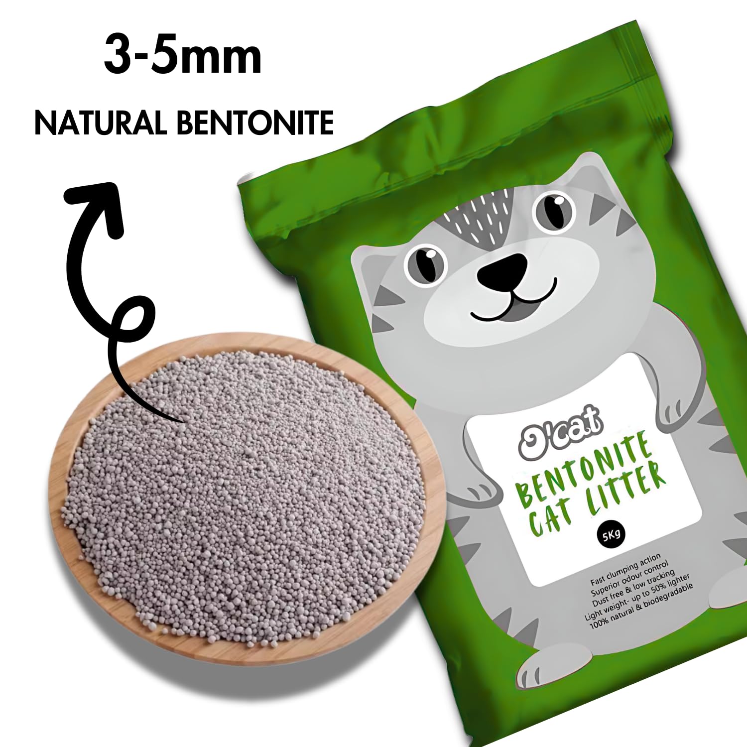 O'cat Non-Scented Bentonite Cat Litter