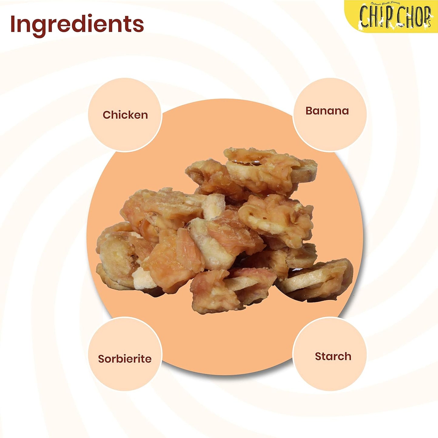 CHIP CHOPS BANANA CHICKEN DOG TREATS 70g