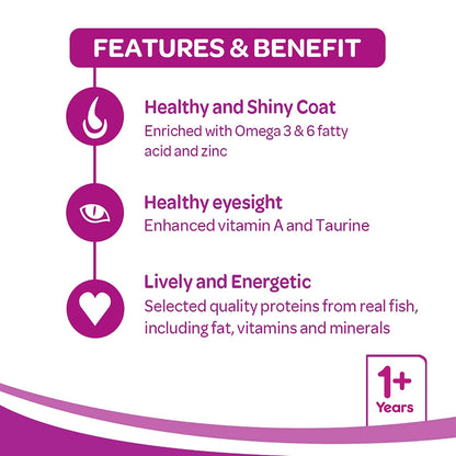 Whiskas Adult (+1 year) Dry Cat Food, Mackerel Flavour